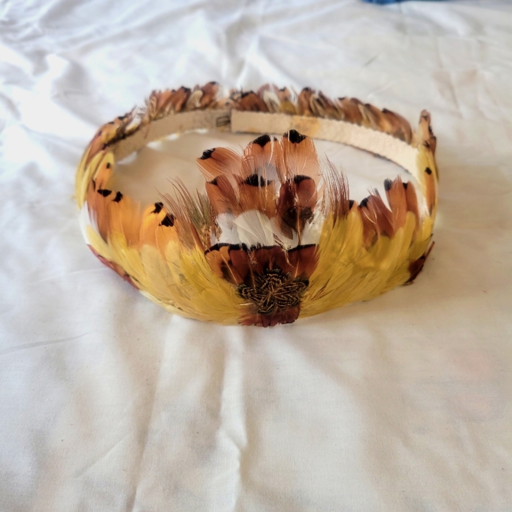 Vintage Feather Hatband